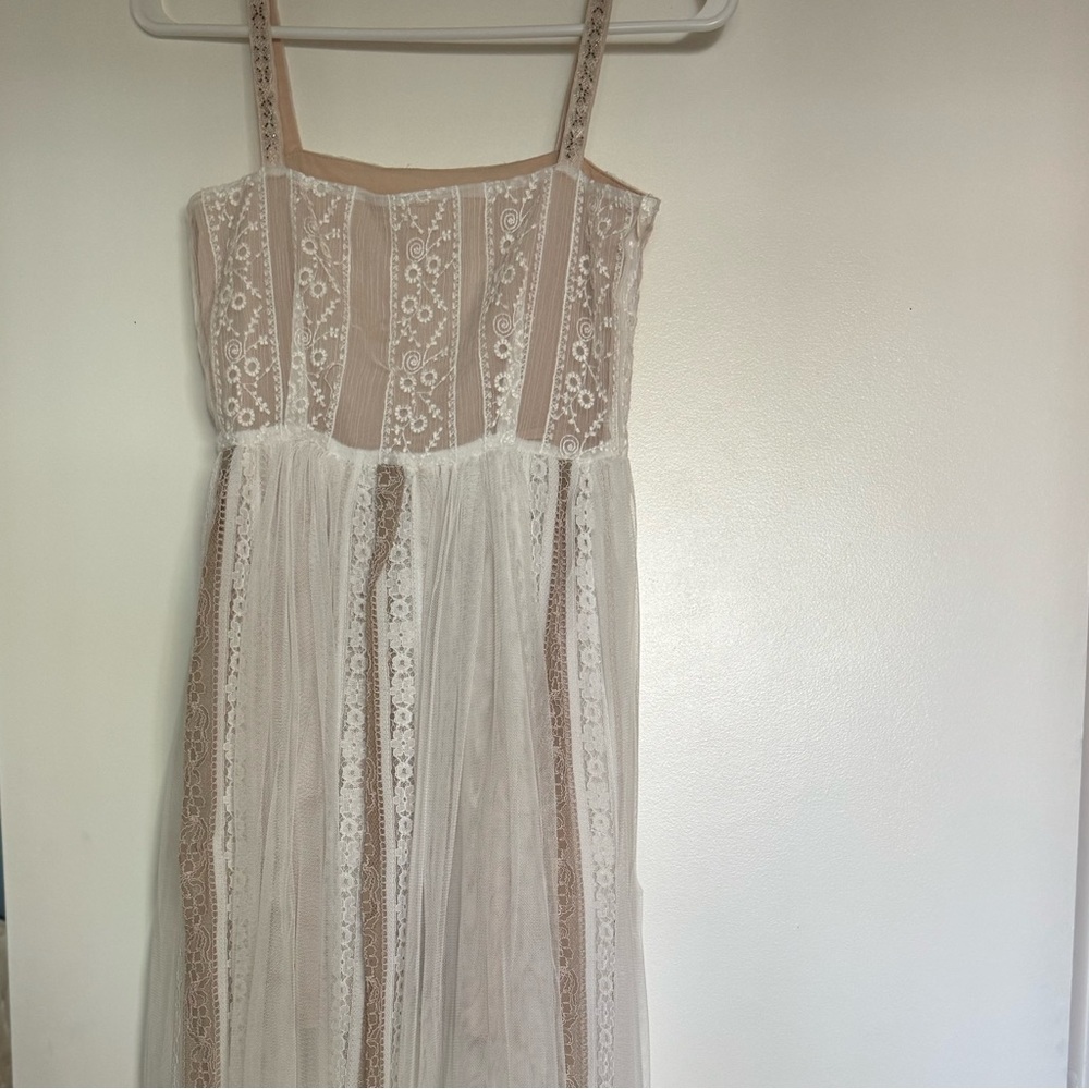 Beautiful light wedding dress
